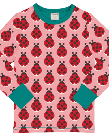 Maxomorra long sleeve lieveheersbeestje meisjes Top LADYBUG