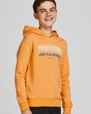 jack and jones junior sweater hoodie sun orange 12205863 jongen