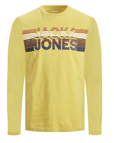 jack and jones junior long sleeve blauw 12179782 Spicy Mustard