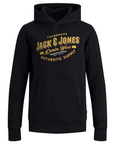 jack jones jongens hoodie zwart 12190422 junior