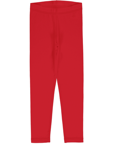 maxomorra Legging rood Sweat Solid-ruby meisjes