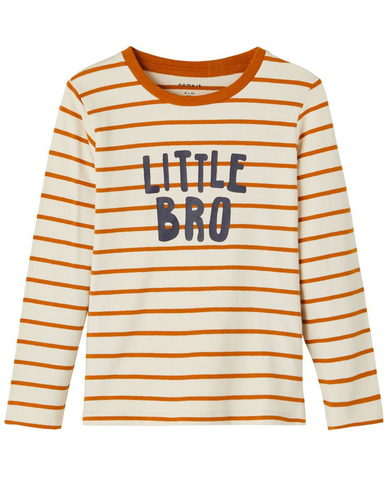 name it long sleeve jongen kinderkleding 13191415 Whitecap Gray little bro