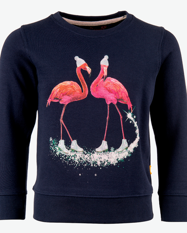 stones and bones sweater blauw Violeta FLAMINGOS navy