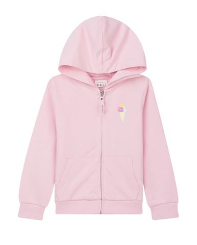 Roze sweater voor meisjes van Minirebels