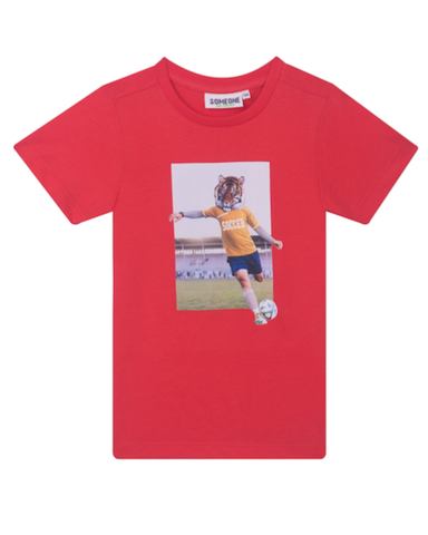 Jongens t-shirt voetbal- Someone