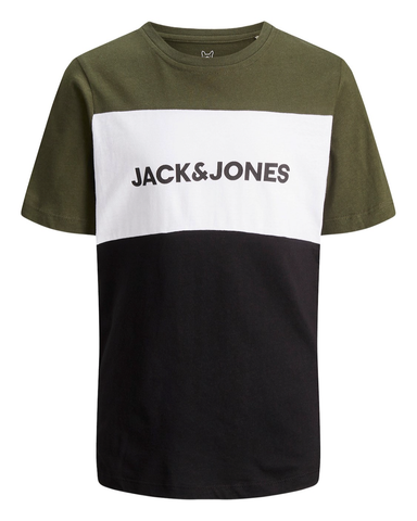 jack and jones junior t-shirt 12174282 jongen kaki