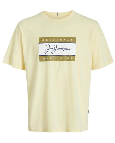 jack and jones t-shirt 12278409 geel