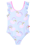 Meisjes badpak met eenhoornprint