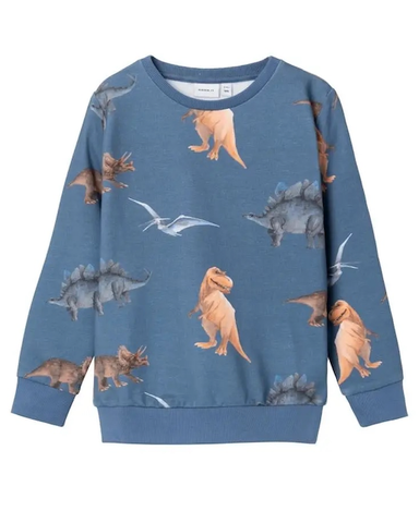 name it sweater dino jongen 13222645 blauw