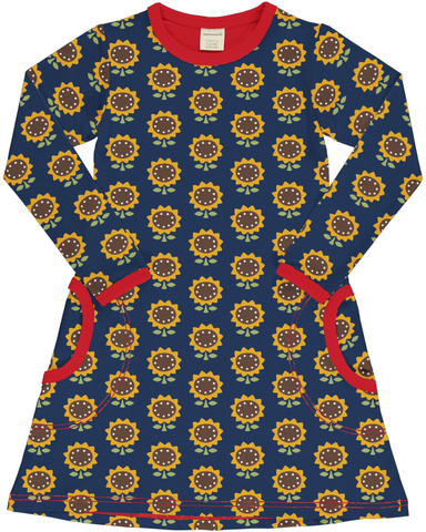Maxomorra kleedje jurk zonnebloem SUNFLOWER