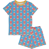 Maxomorra pyjama ICE CREAM ijsjes blauw