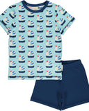 Maxomorra pyjama zeilboot blauw SAILBOAT