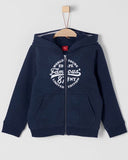 Soliver hoodie sweater blauw training jogging