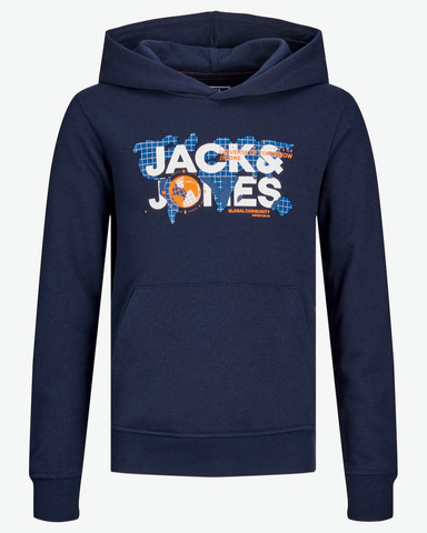 jack and jones hoodie sweater junior blauw 12241029