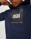 jack and jones junior hoodie blauw 12216390 kangoeroezak
