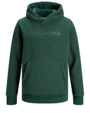 jack and jones junior hoodie fleece groen 12177515