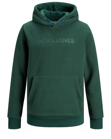 jack and jones junior hoodie fleece groen 12177515