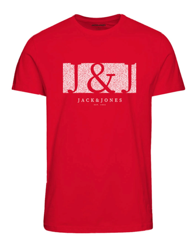 jack aan jones junior rood t-shirt 12221776