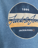 jack and jones junior sweater hoodie bluefin 12205863 blauw