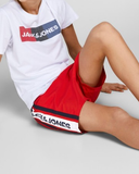 jack jones zwemshort rood blauw 12206185 jongens