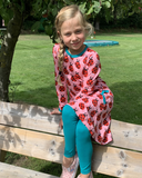 maxomorra Legging groen Sweat Solid LAGOON 