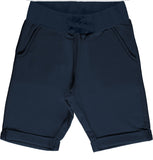 maxomorra short blauw Sweatshorts Solid NAVY