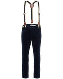 nameit broek bretellen slim blauw