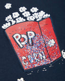 nameit longsleeve blauw popcorn rood