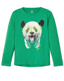 name it long sleeve panda groen 13173187