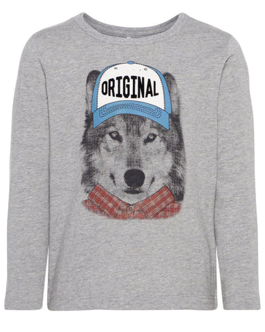 nameit longsleeve wolf grijs