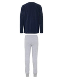 nameit pyjama wokeuplikethis grijs blauw