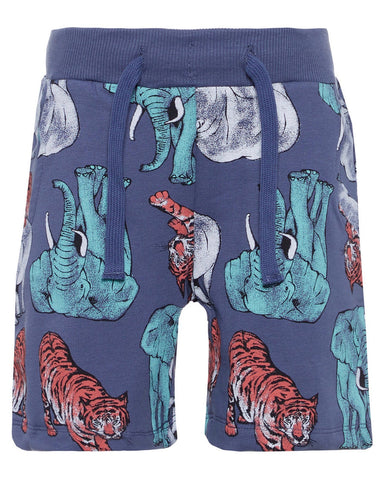 nameit short olifant tijger blauw 13153570