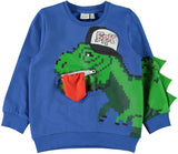 nameit sweater blauw dino