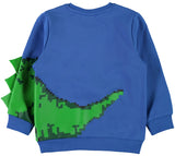 nameit sweater blauw dino