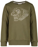 nameit sweater tijger groen jongen