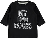 nameit tshirt long sleeve zwart my dad rocks 13167311