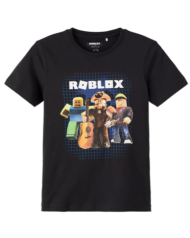 name t t-shirt Roblox jongen zwart 13209156