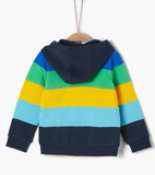 soliver hoodie blauw strepen 43.2879 kap jongen