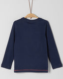 soliver long sleeve blauw pailletten 63.909.31.8856