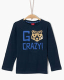 soliver long sleeve blauw pailletten go crazy