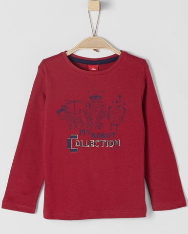 soliver longsleeve bordeaux robot