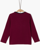 soliver long sleeve lange mouw bordeaux monster 31.2357