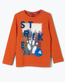 soliver long sleeve oranje bowling strike 31.2709 jongenskleding