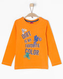 soliver longsleeve oranje moto jongen