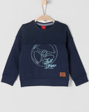 soliver sweater auto blauw