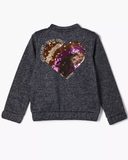 Sweater met rits en hartjes - S.Oliver