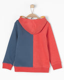 soliver sweater kap blauw rood jongen