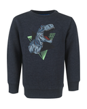 someone sweater dino blauw BRONTO SB 16 B BLUE MELANGE