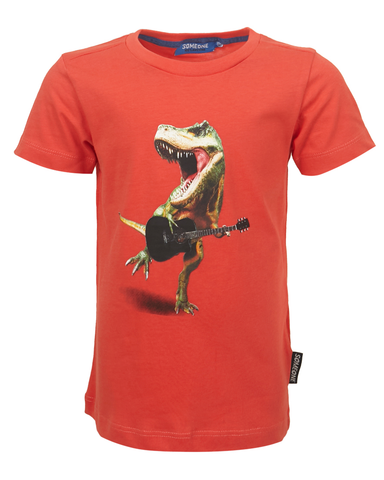 someone t-shirt dino jongen vulcano SB 02 C rood