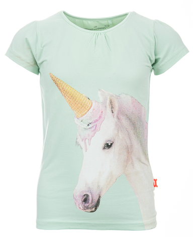 stones and bones eenhoorn t-shirt meisje UNICORN mint